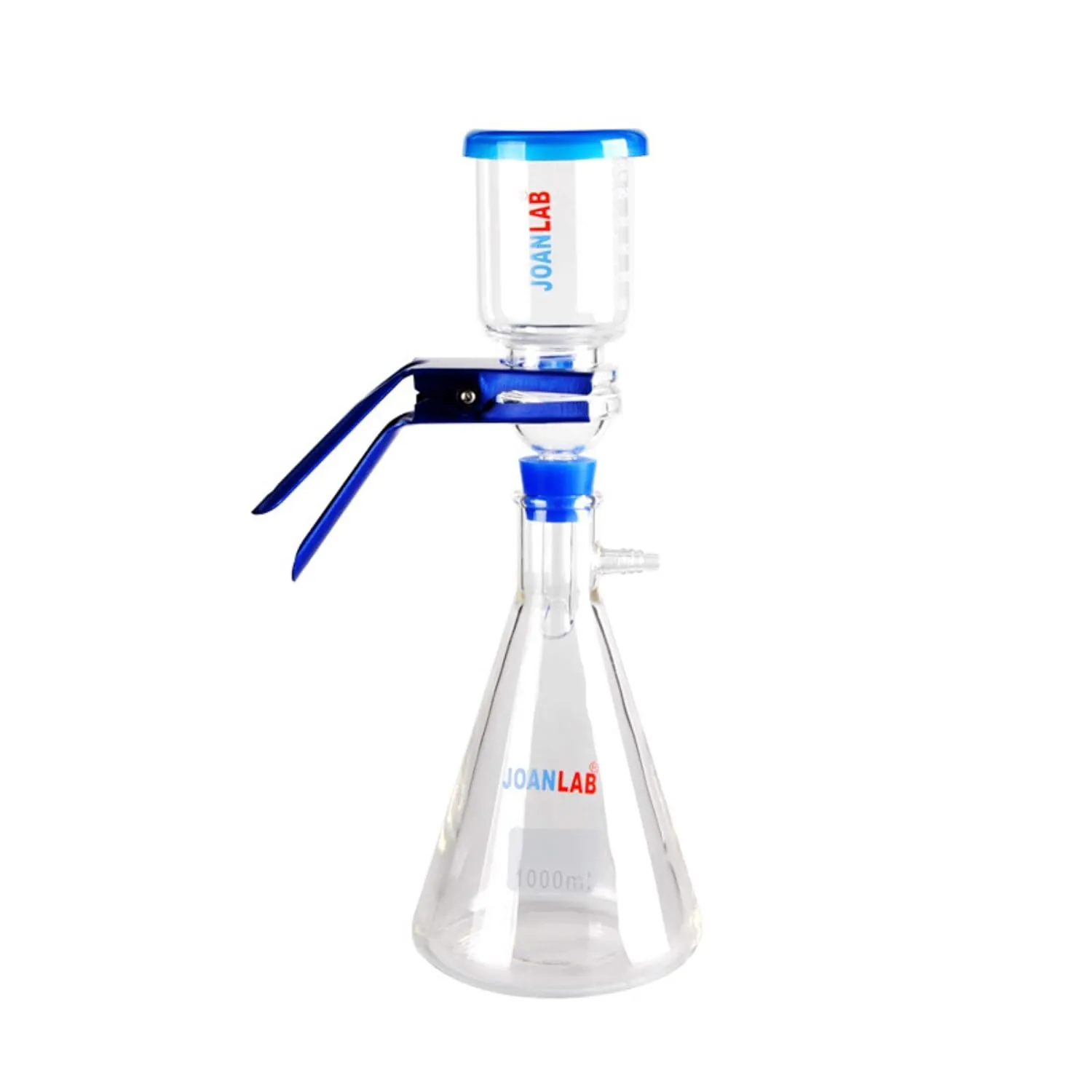 1000 mL Lab Vacuum Filtration Apparatus, Flask to Filter Solutions, Oils, E-Liquids, and More, 1000 mL Filtering Flask and 300 mL Graduated Funnel, Glass Suction Filtering Kit.