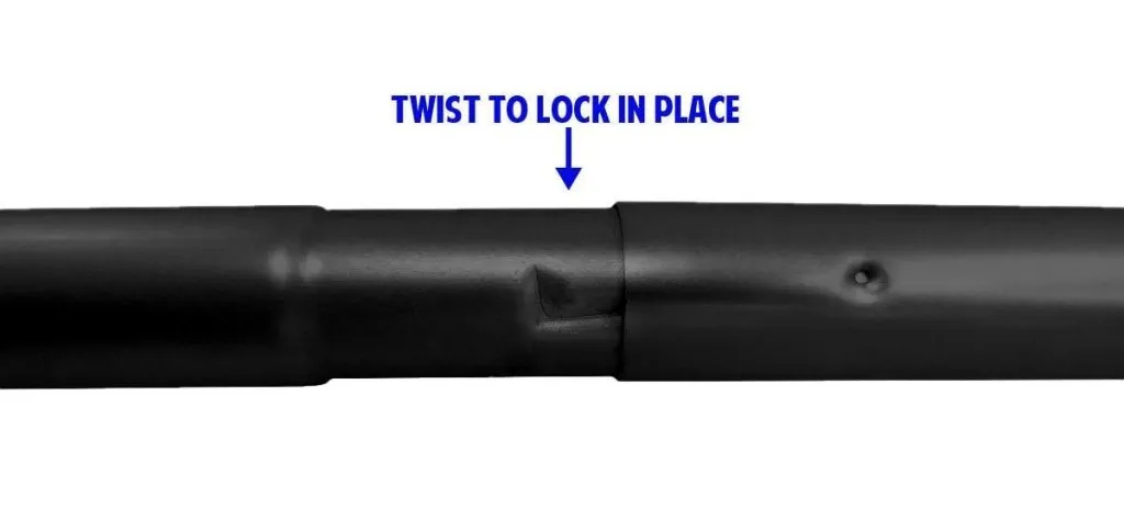 13ft Aluminum (Black) Outdoor Pole with Ground Spike