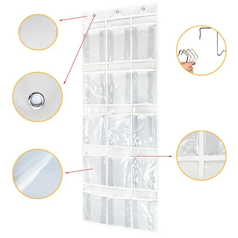 15 Pockets Waterproof Hanging Over the Door Organizer Accessories Storage 1PCS