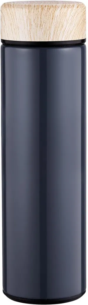 15oz Water Bottle Stainless Steel Thermos Flask - Insulated Vacuum, Leak Proof, Keeps Drinks Hot/Cold - Ideal for Coffee, Tea, Water - Grey