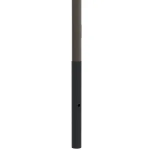 18' Above Grade x 6.0" Base OD x 4.0" Top OD x 0.156" Thick, Round Tapered Aluminum, Direct Burial Light Pole