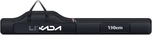 190cm Fishing Bag Portable Folding Fishing Rod Reel Bag Fishing Pole Gear Tackle Tool Carry Case Carrier Travel Bag Storage Bag Organizer