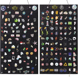2 PCS L-170 Slots Wall Hanging Brooch Pin Organizer,Pins Collection Display Case,Brooch Collection Storage Holder(Not Include any Accessories)