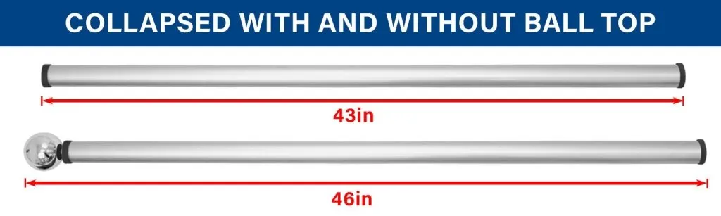 22ft Deluxe Fiberglass Pole & Ground Spike Kit
