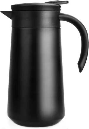 28oz Coffee Carafe Airpot Insulated Coffee Thermos Urn Stainless Steel Vacuum Thermal Pot Flask for Coffee, Hot Water, Tea, Hot Beverage - Keep 9 Hours Hot, 18 Hours Cold