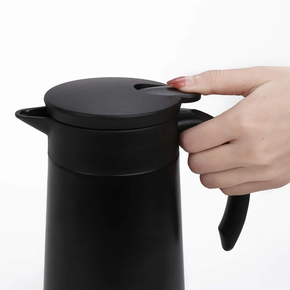 28oz Coffee Carafe Airpot Insulated Coffee Thermos Urn Stainless Steel Vacuum Thermal Pot Flask for Coffee, Hot Water, Tea, Hot Beverage - Keep 9 Hours Hot, 18 Hours Cold