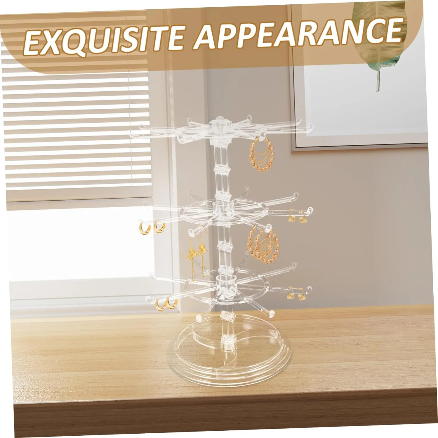 3 Tire Rotating Jewelry Stand