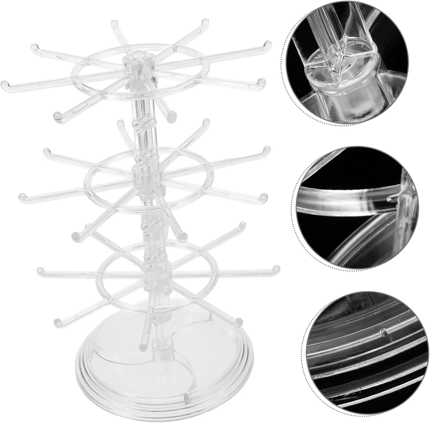 3 Tire Rotating Jewelry Stand