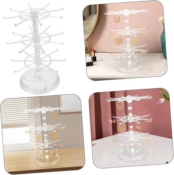 3 Tire Rotating Jewelry Stand