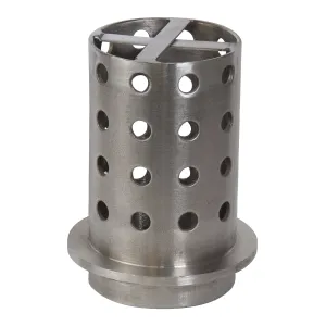 3.5" x 6" Perforated Stainless Steel Casting Flask