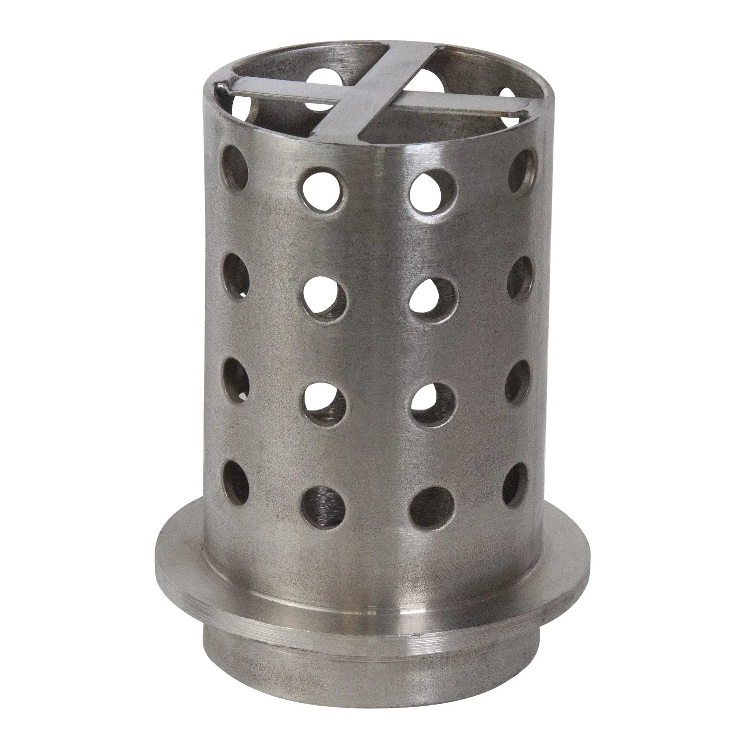 3.5" x 6" Perforated Stainless Steel Casting Flask