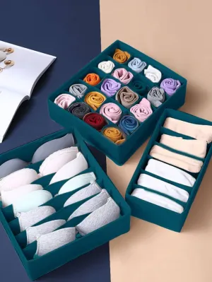 3Pc Drawer Closet Organizer