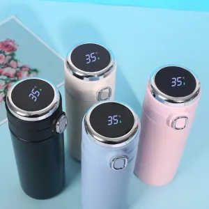 400ML Smart Thermos Stainless Steel Water Bottle