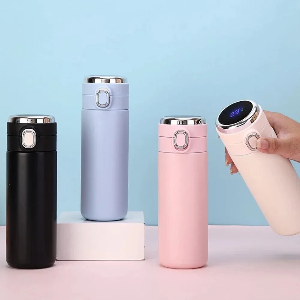 400ML Smart Thermos Stainless Steel Water Bottle