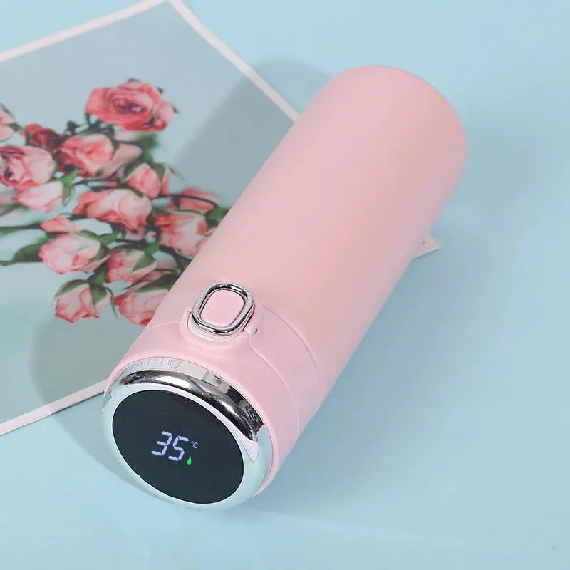 400ML Smart Thermos Stainless Steel Water Bottle