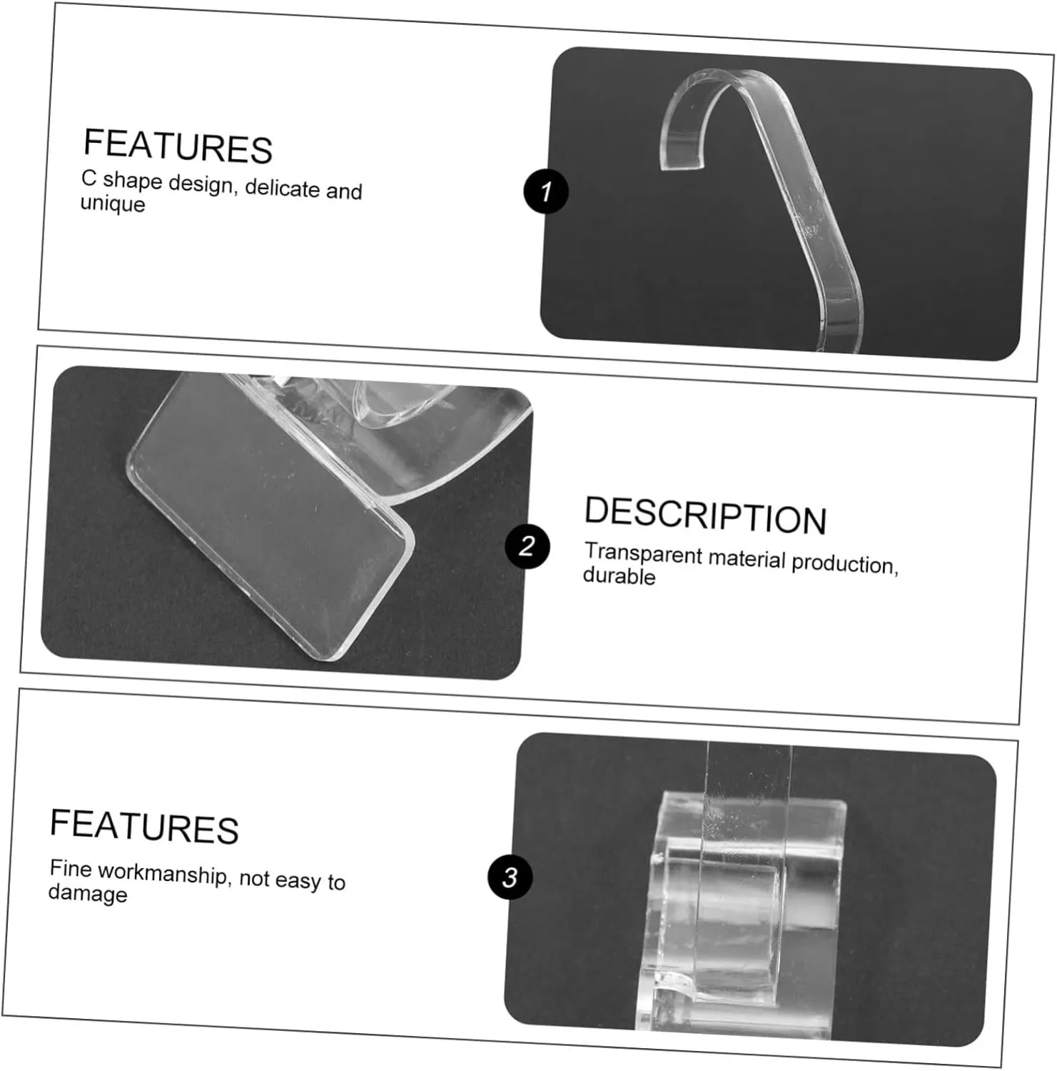 40pcs Multi-function Watch Display Stand for Men Women Shaped Organizer for Bedroom Nightstand Bathroom Vanity Work Desk Transparent Bracelet Holder Rack