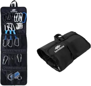 420D Nylon Waterproof Roll Up Bag Storage Case Hanging Collection Bag Carry Pouch with Buckle Strap for D-Ring Hook Gear Organizer