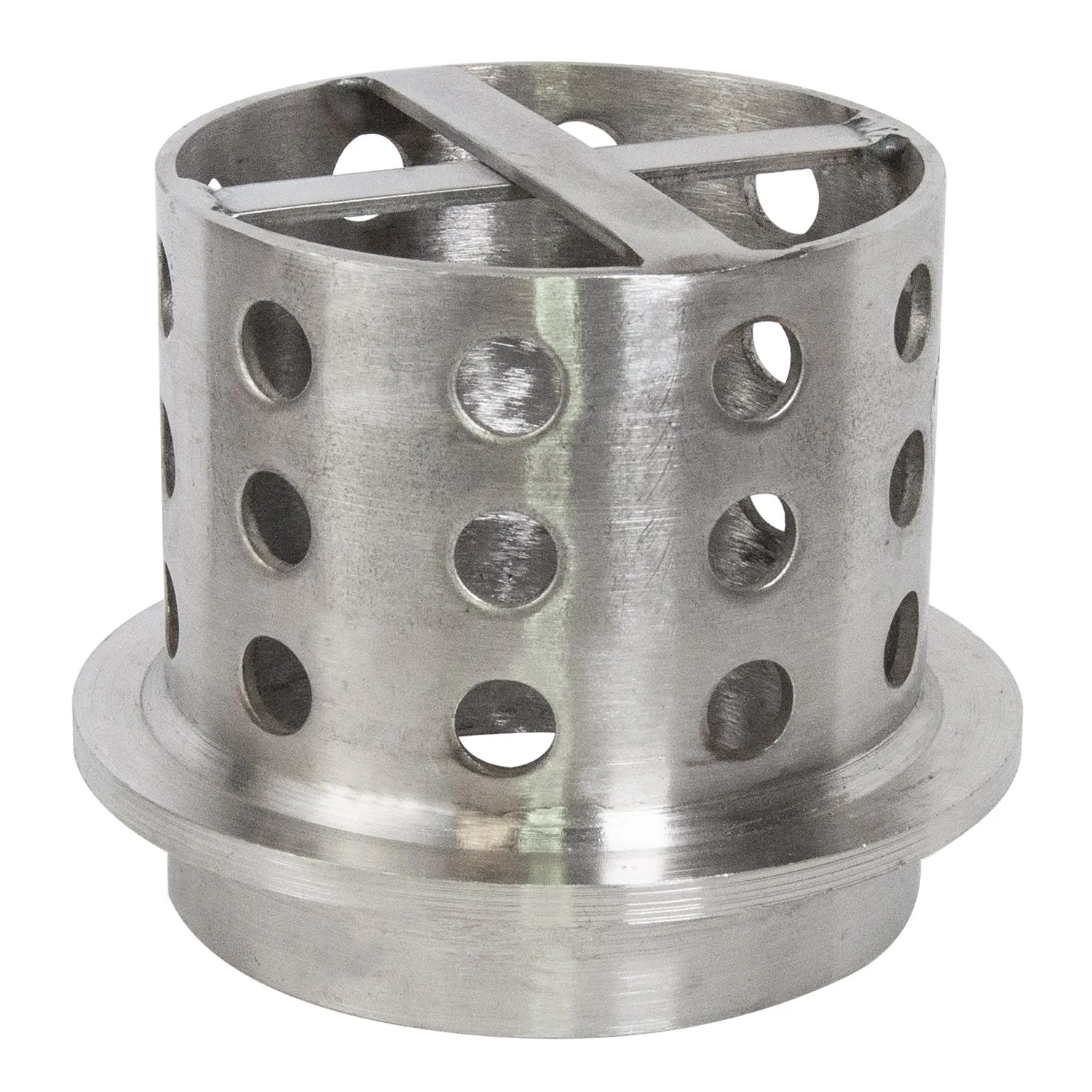 4" x 4" Perforated Stainless Steel Casting Flask