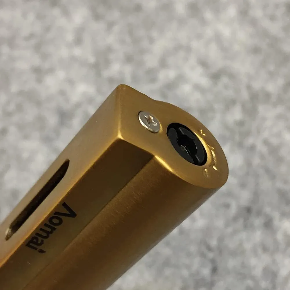 5 Pack Butane Torch Lighter Jet Flame Lockable Portable Adjustable Lighter with Fuel Visible Tank No Gas (Gold)