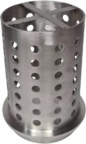 5" x 7" Perforated Stainless Steel Casting Flask with Cross Bar Vacuum Casting Jewelry Making