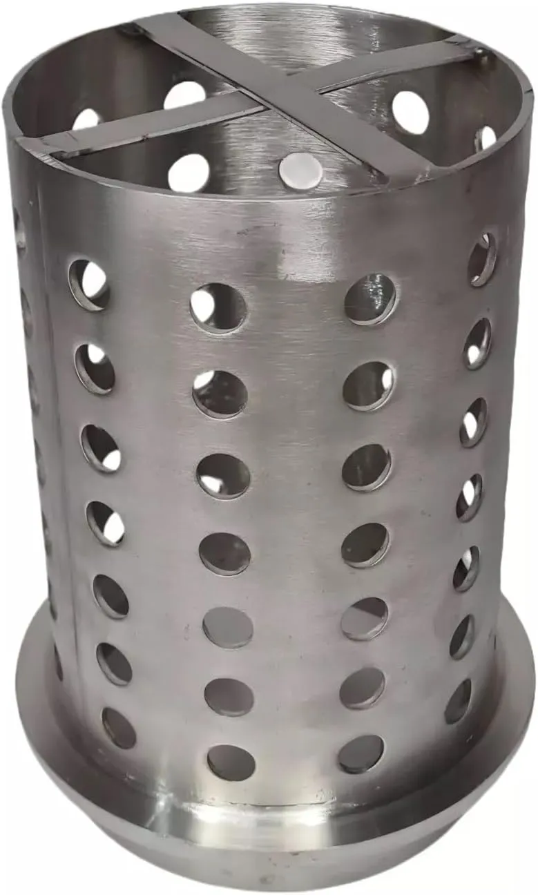 5" x 7" Perforated Stainless Steel Casting Flask with Cross Bar Vacuum Casting Jewelry Making