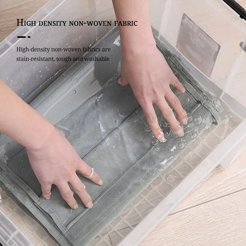 6 Pocket Waterproof Clear Hanging Handbag Organizer for Wardrobe