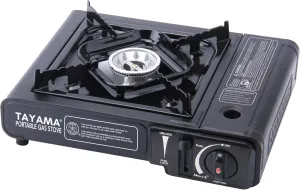 8,000 BTU Black Butane Gas Portable Camping Stove