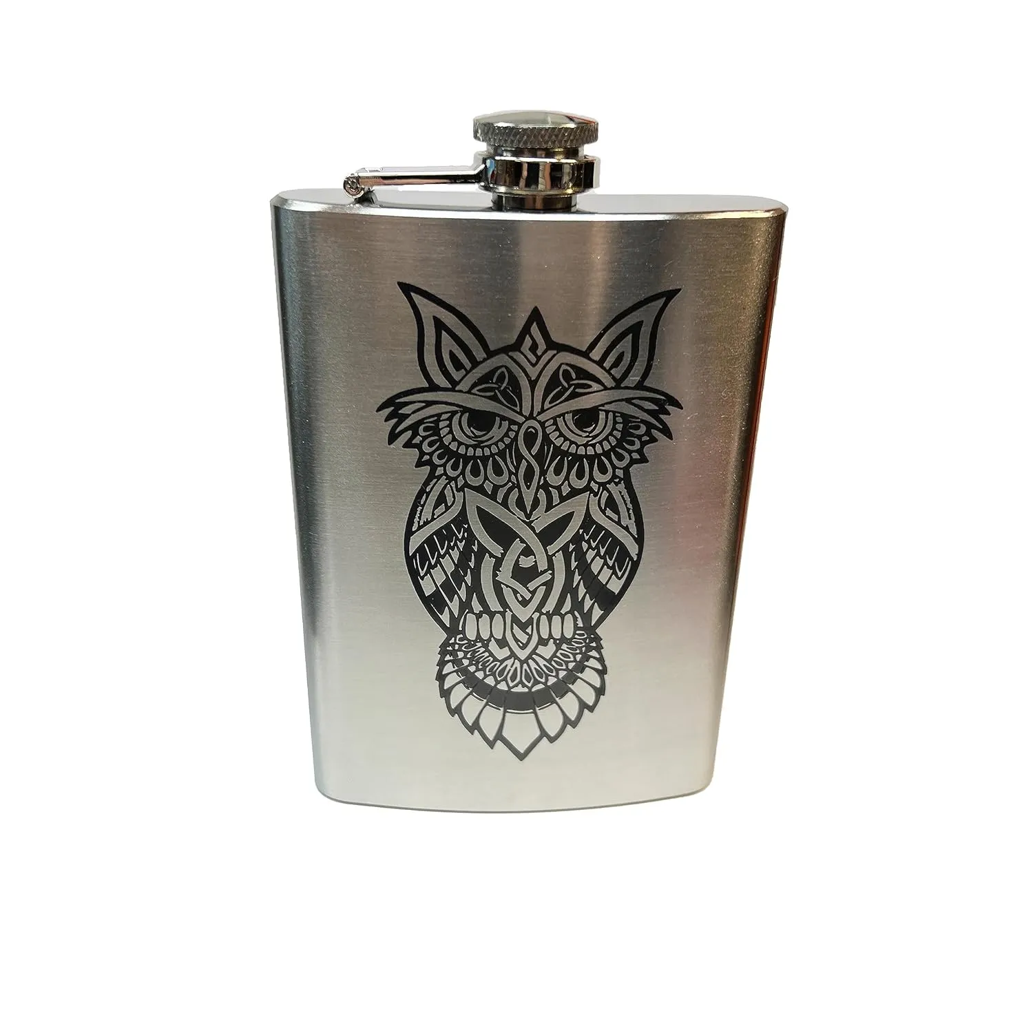 8oz Celtic Owl Stainless Steel Flask