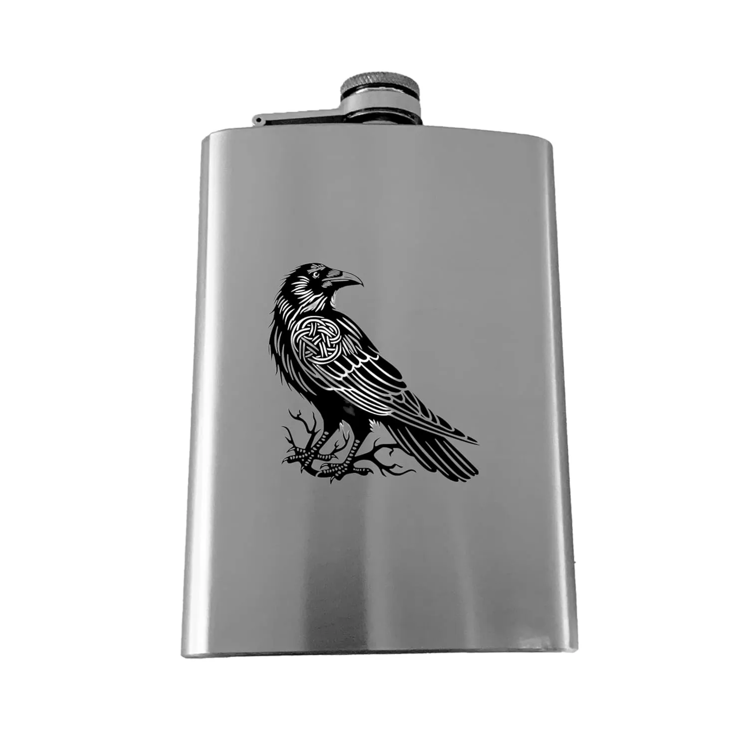 8oz Crow Raven Flask (8oz Stainless Steel)