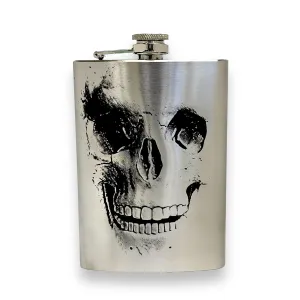 8oz Skull Flask