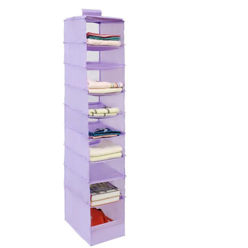 9 Cell Hanging Box Underwear Sorting Clothing Shoe Jean Storage Mails Door Wall Closet Organizer Closet Organizadores Bag
