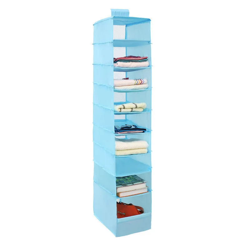 9 Cell Hanging Box Underwear Sorting Clothing Shoe Jean Storage Mails Door Wall Closet Organizer Closet Organizadores Bag