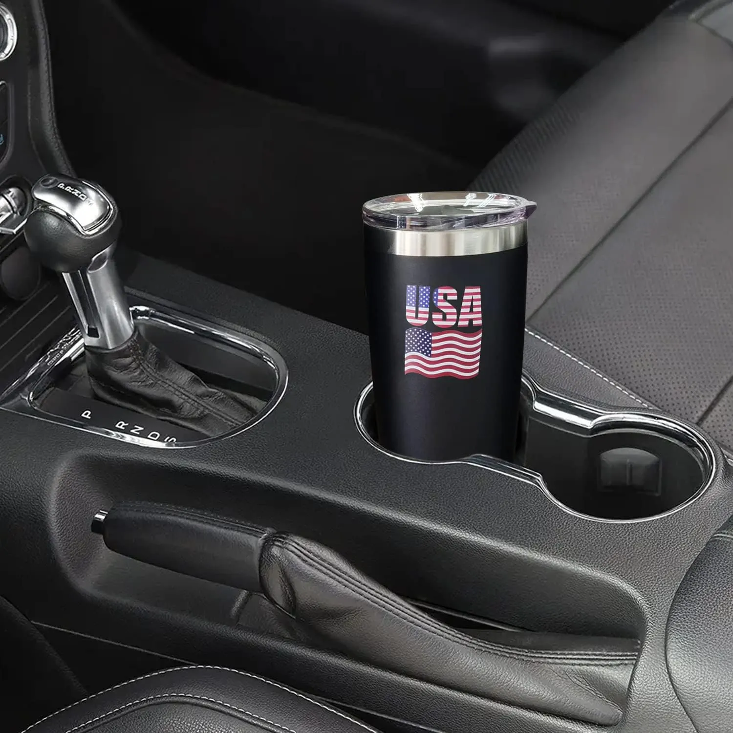 AAFEEN Coffee Tumbler Cup 20 oz | Double Walled Insulated Flask | Rust Proof Stainless Steel Hot and Cold Tumbler with Magslider Lid | Tea, Coffee Travel Mug for Men & Women with USA Flag Logo