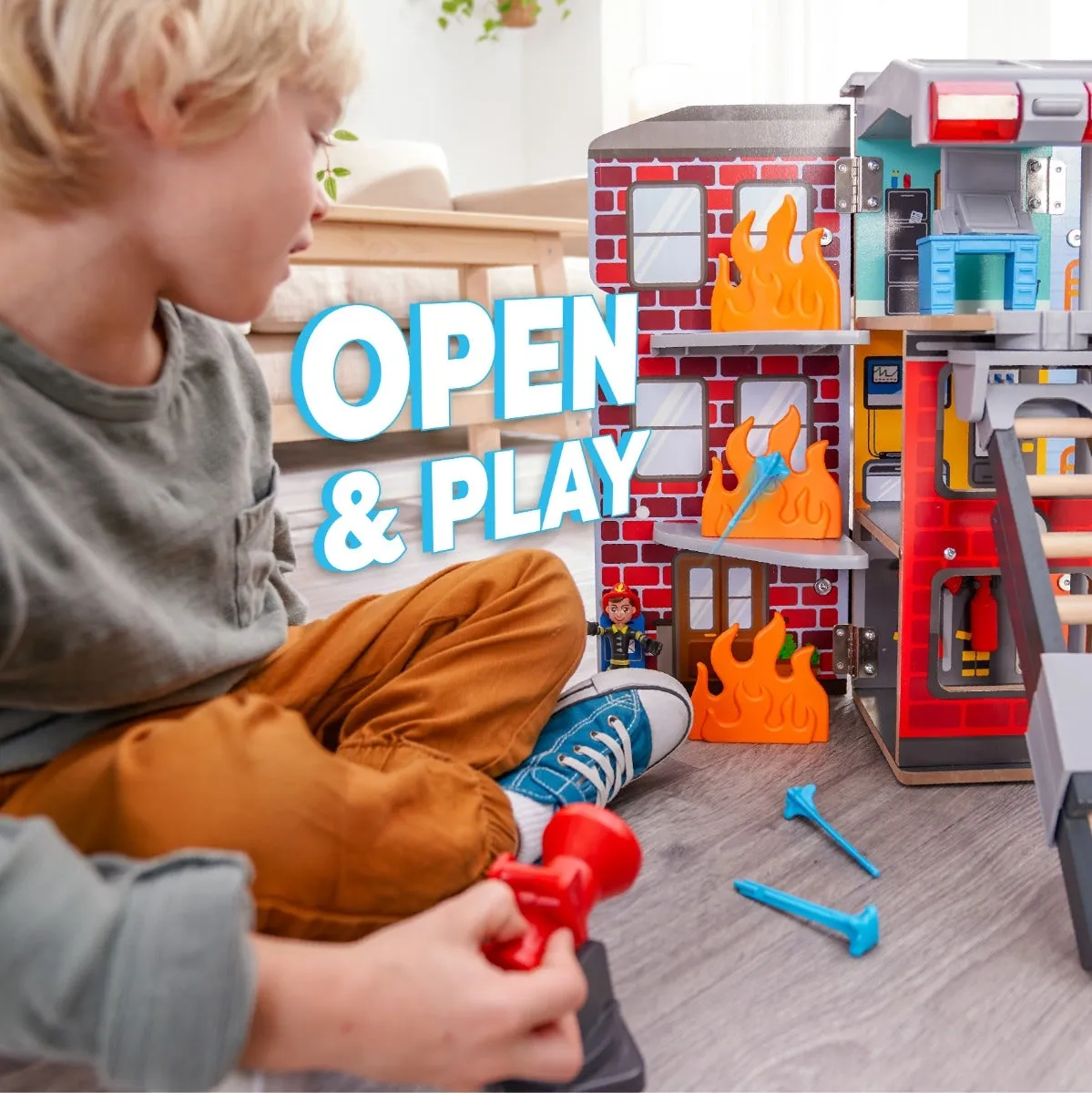 Adventure Bound™ 2-in-1 Transforming Fire Truck Play Set
