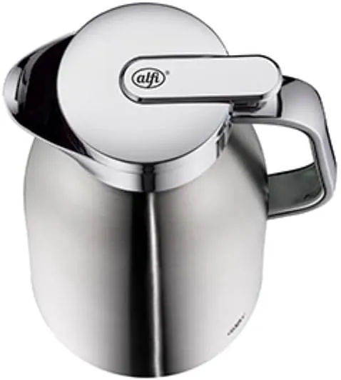 Alfi Thermos Flask, Plastic Glass, Matte Stainless Steel, 1 Litre