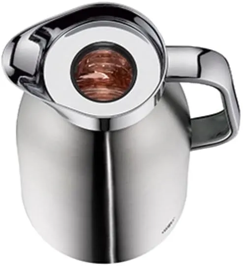 Alfi Thermos Flask, Plastic Glass, Matte Stainless Steel, 1 Litre