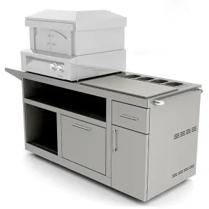 Alfresco | 30" Deluxe Pizza Oven Prep Cart