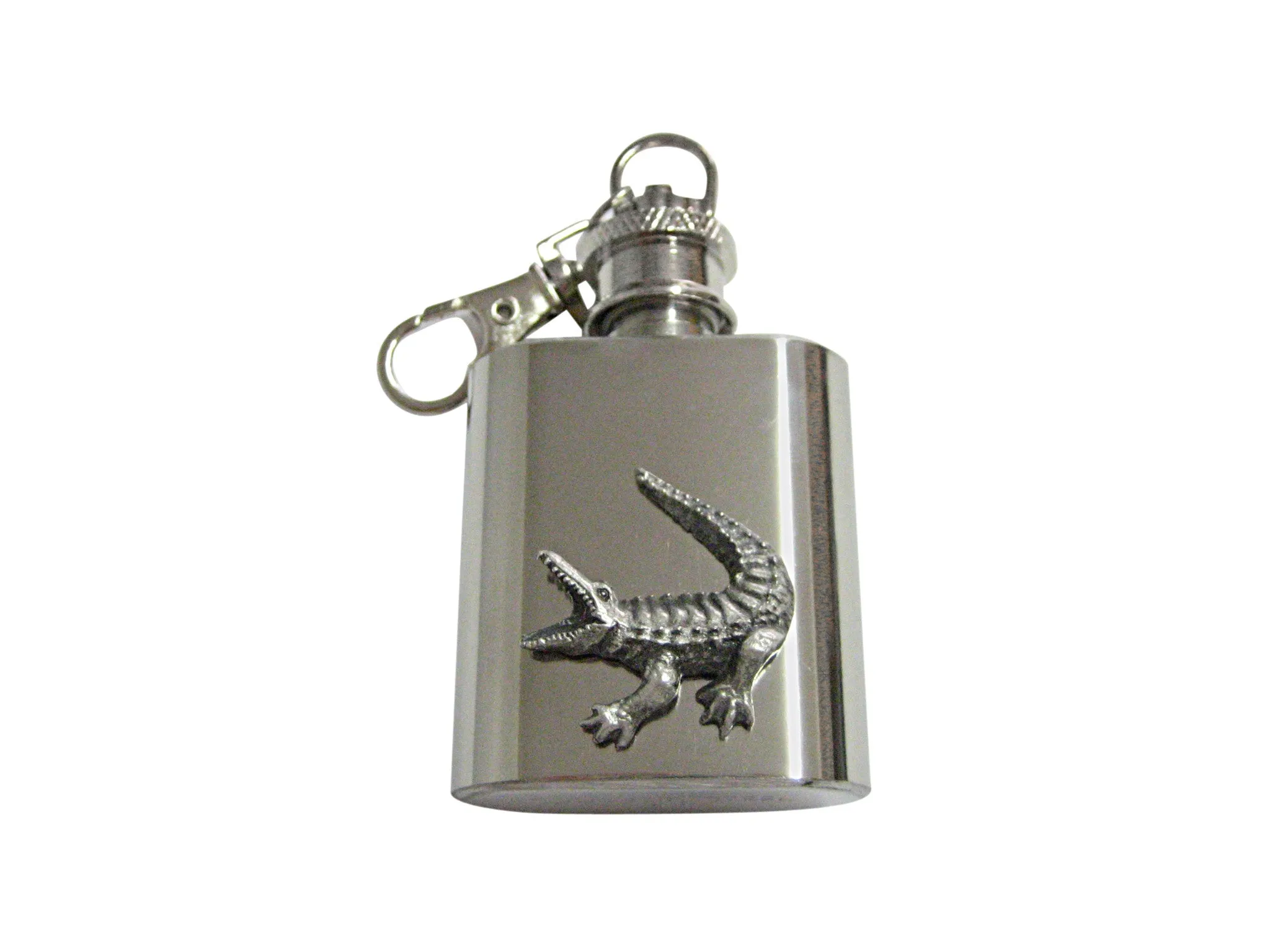 Alligator 1 Oz. Stainless Steel Key Chain Flask