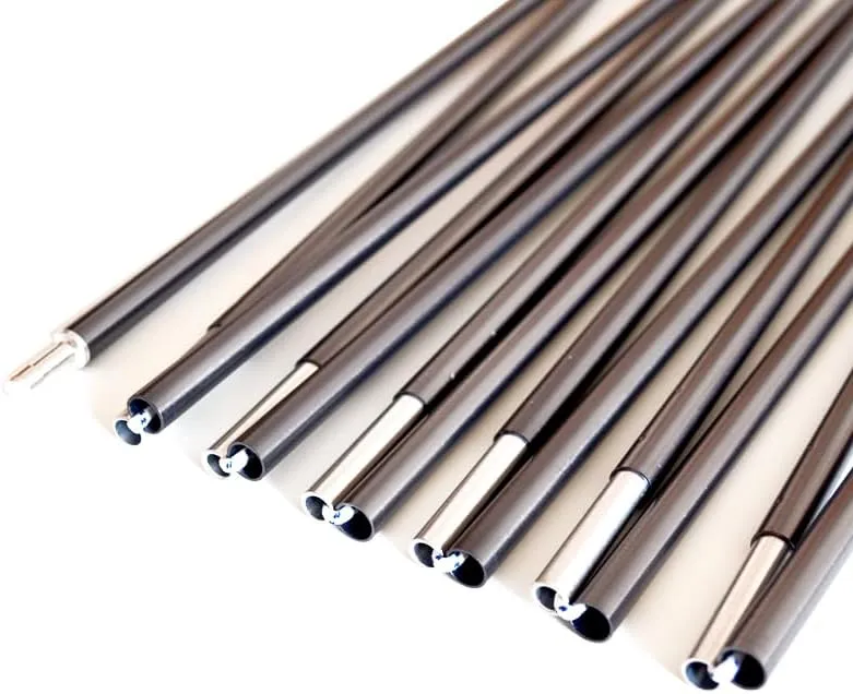 Aluminum Tent Poles Replacement Accessories Folding Support Rod for Camping Hiking -9.5mm (9.5mmx 12.86ft)