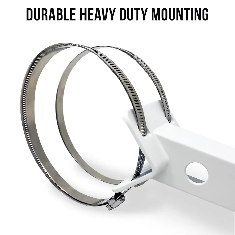 AmSecu Universal CCTV Pole Mount Security Camera Housing Mount
