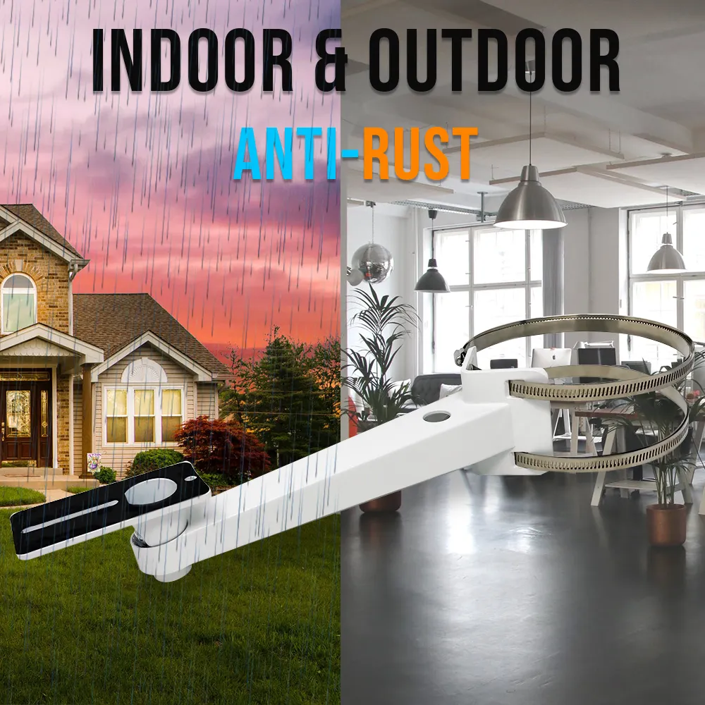 AmSecu Universal CCTV Pole Mount Security Camera Housing Mount