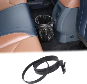 Aunginsy Garbage Bag Holder Compatible with Ford Maverick 2022 2023 2024 Pickup Truck Back Seat Trash Can Expander Organizer Trash Bin Garbage Bin Wastebasket Hanging Removable FITS Slot Accessories