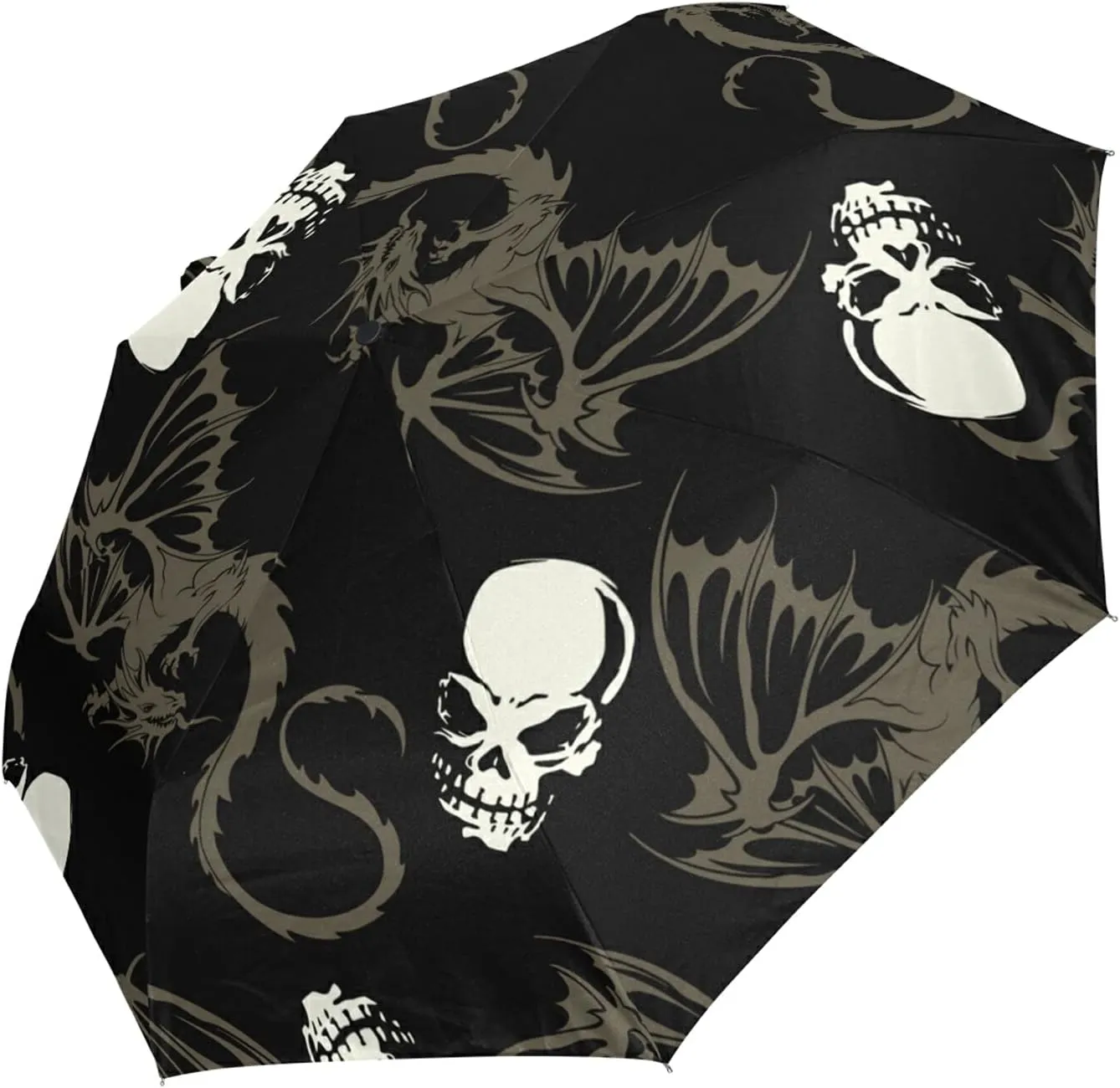 Automatic Folding Umbrella, Portable Strong Travel Rain Umbrella, Auto Open/Close Lightweight Compact Sun Anti-UV Parasol