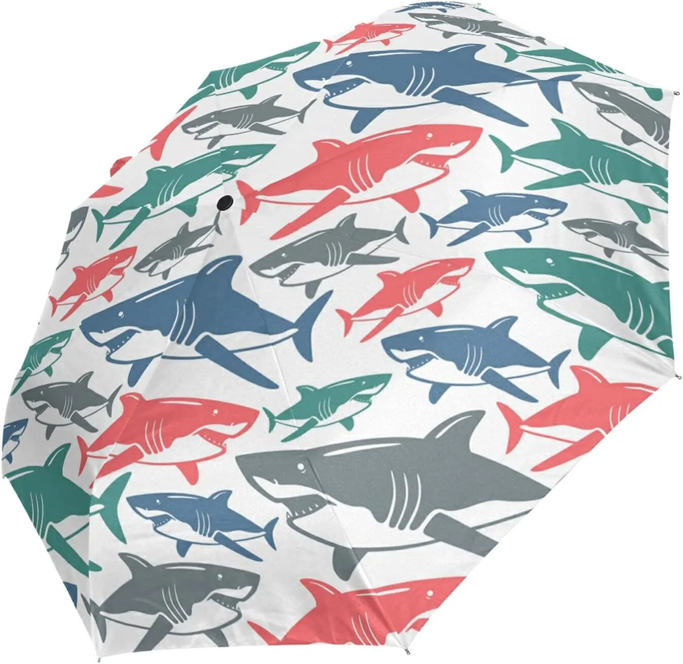 Automatic Folding Umbrella, Portable Strong Travel Rain Umbrella, Auto Open/Close Lightweight Compact Sun Anti-UV Parasol