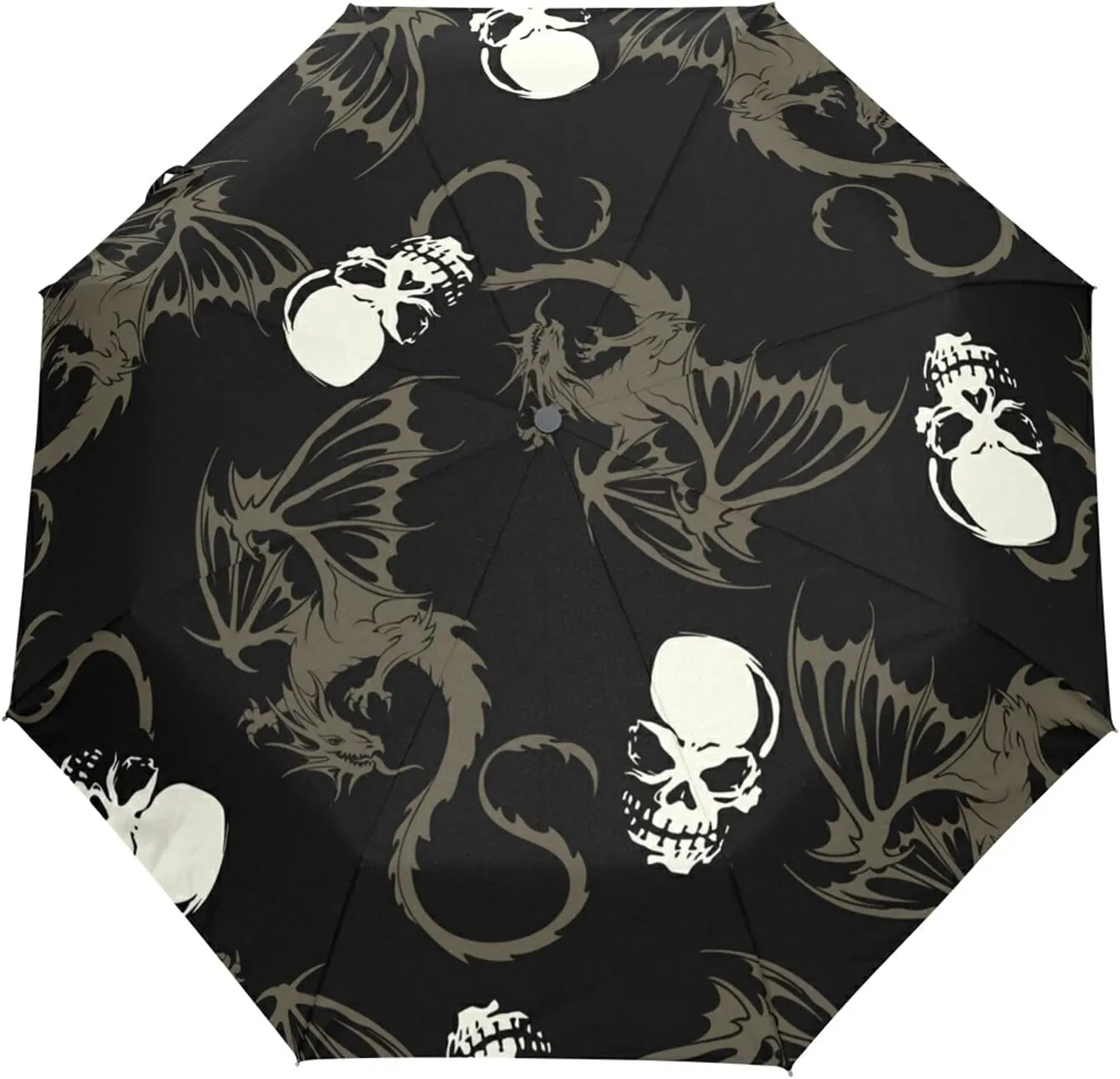 Automatic Folding Umbrella, Portable Strong Travel Rain Umbrella, Auto Open/Close Lightweight Compact Sun Anti-UV Parasol