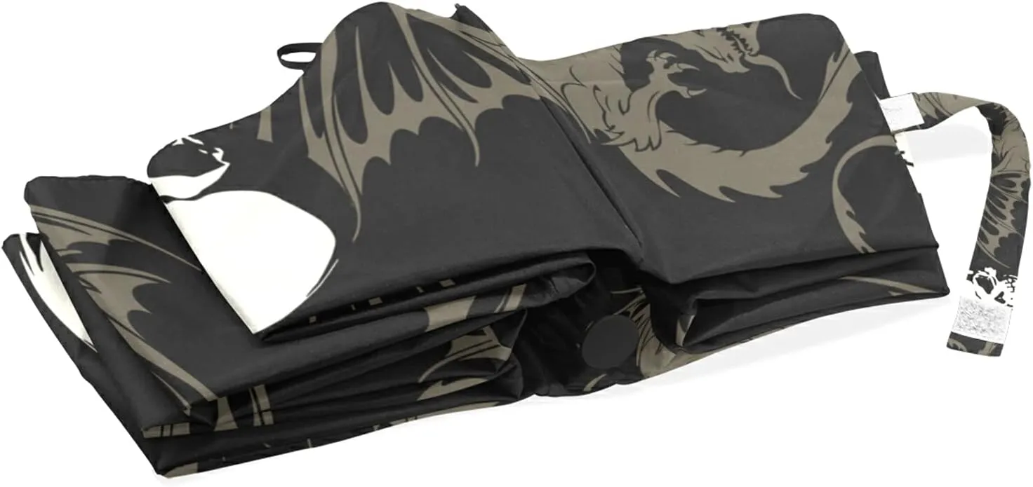 Automatic Folding Umbrella, Portable Strong Travel Rain Umbrella, Auto Open/Close Lightweight Compact Sun Anti-UV Parasol