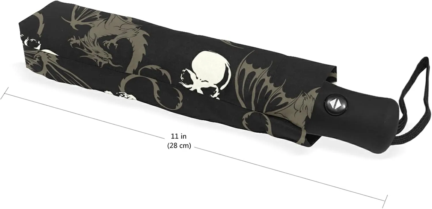Automatic Folding Umbrella, Portable Strong Travel Rain Umbrella, Auto Open/Close Lightweight Compact Sun Anti-UV Parasol