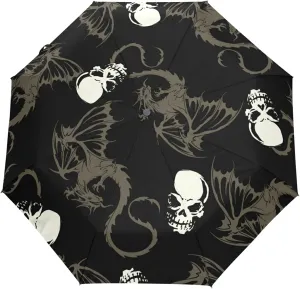 Automatic Folding Umbrella, Portable Strong Travel Rain Umbrella, Auto Open/Close Lightweight Compact Sun Anti-UV Parasol