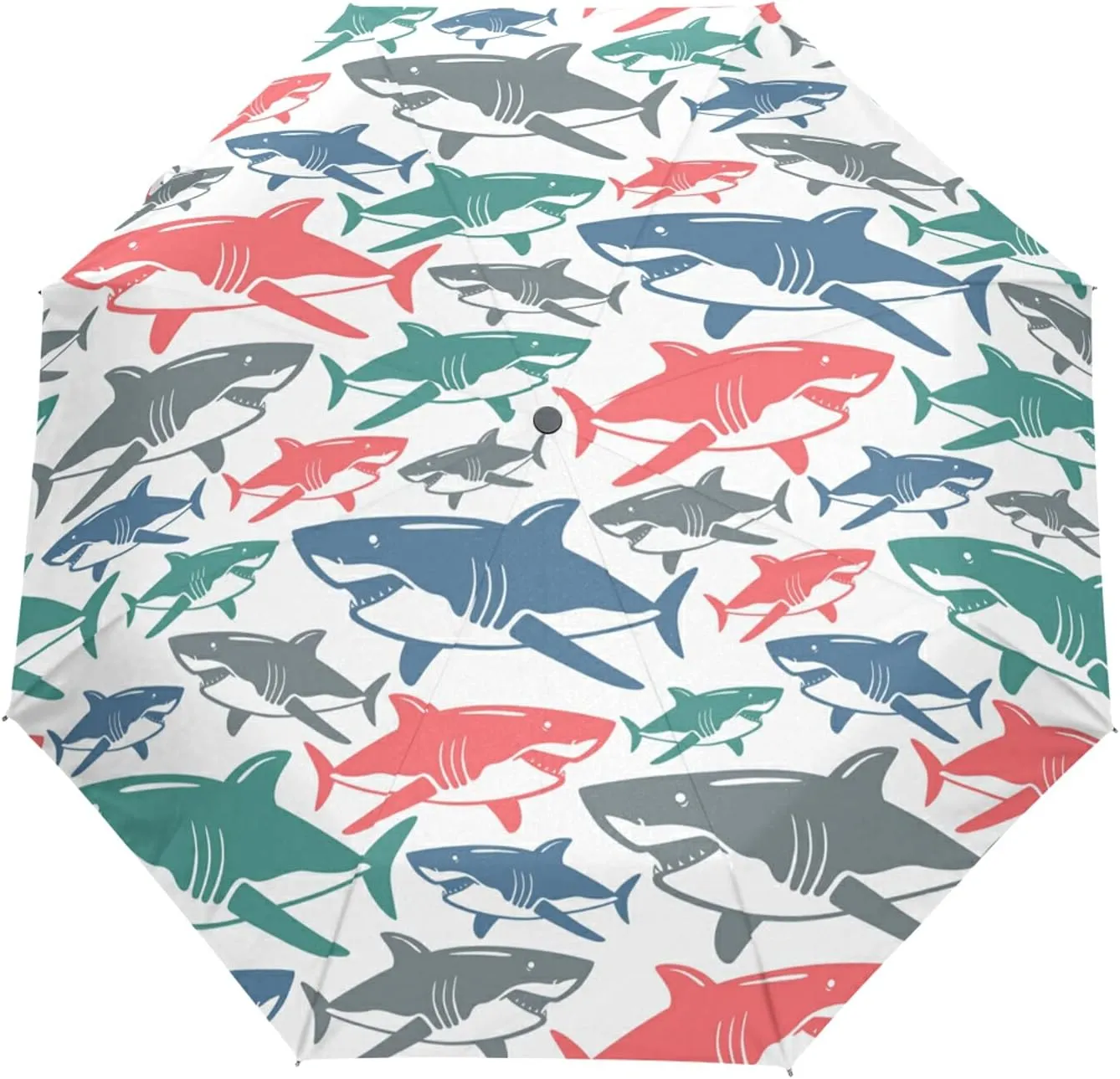 Automatic Folding Umbrella, Portable Strong Travel Rain Umbrella, Auto Open/Close Lightweight Compact Sun Anti-UV Parasol
