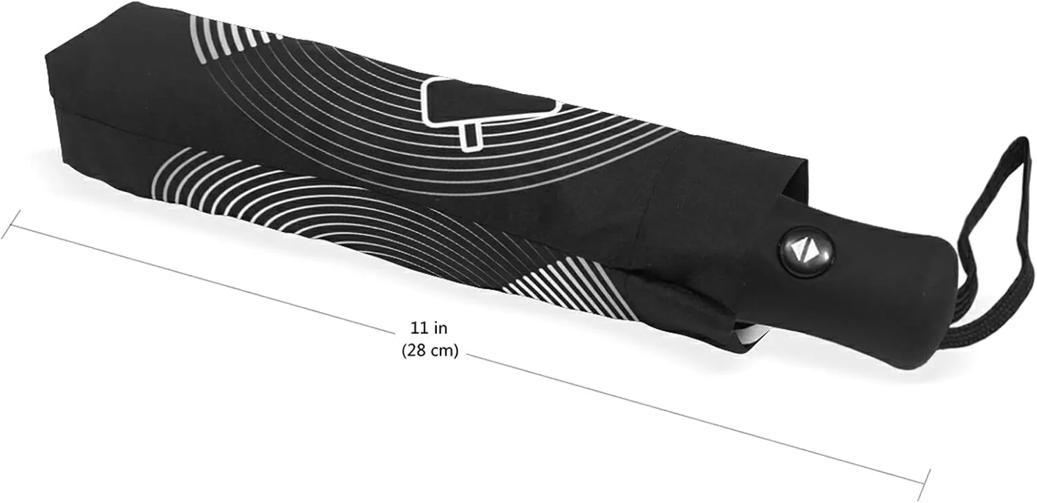 Automatic Folding Umbrella, Portable Strong Travel Rain Umbrella, Auto Open/Close Lightweight Compact Sun Anti-UV Parasol